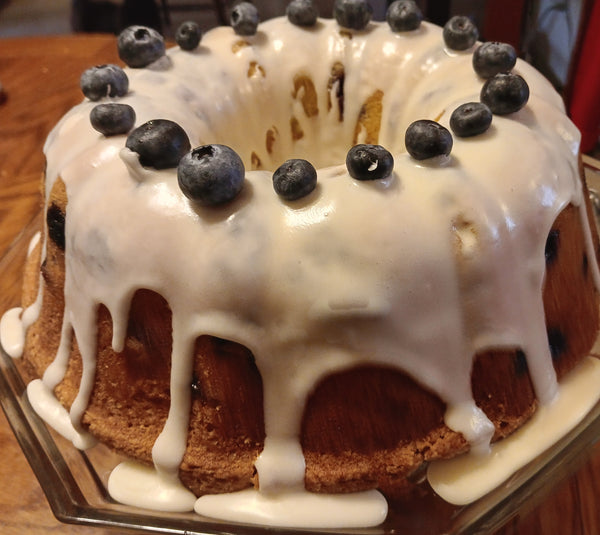 Blueberry pound cake