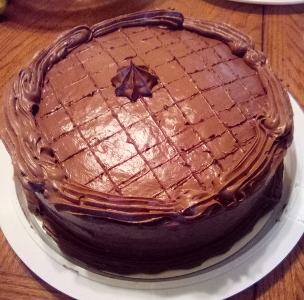 Chocolate/chocolate layer cake