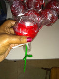 Rose design candy apples